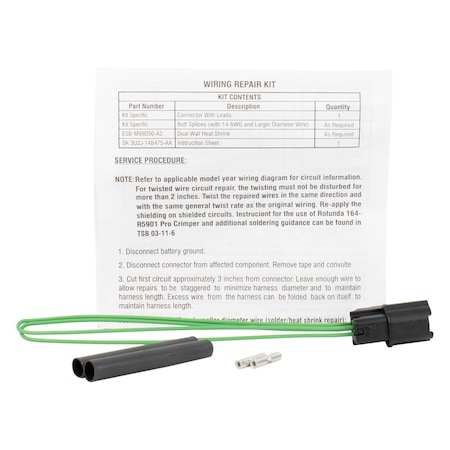 Motorcraft Wireasy Wire Assembly, Wpt1548 WPT1548